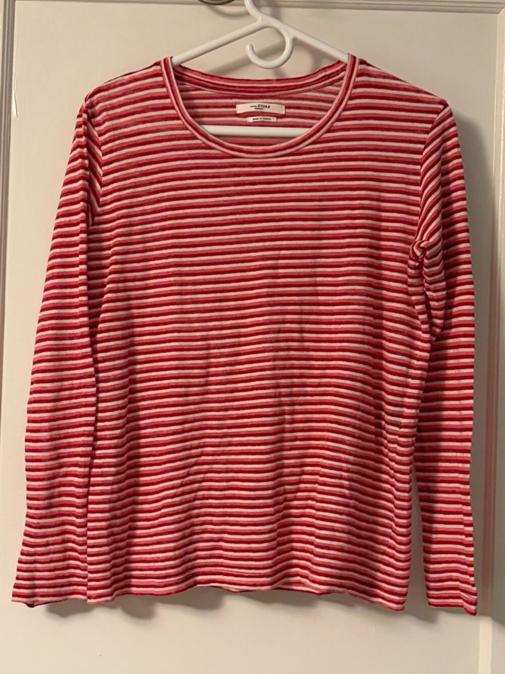 Isabel Etoile Marant linen blend striped blouse size small lightweight classic